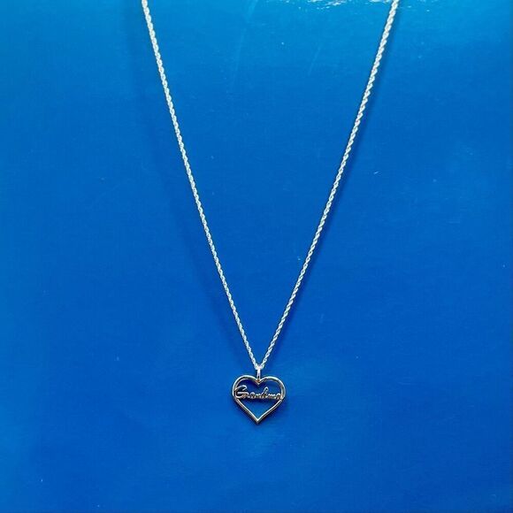 BBC Sterling 925 Silver “”Grandma” Pendant & 18” Sterling Chain - Picture 2 of 10